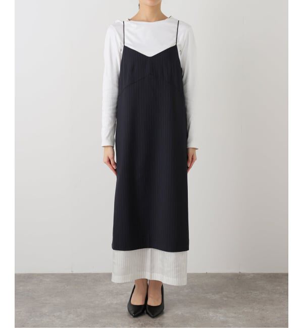 journal standard L'essage「【TIBI/ティビ】MIER PINSTRIPE CONVERTIBLE SLIP DRE」|ワンピース|