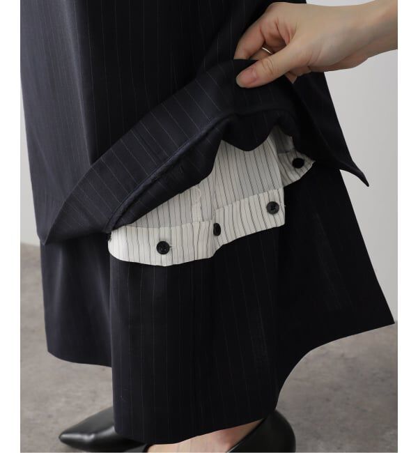 journal standard L'essage「【TIBI/ティビ】MIER PINSTRIPE CONVERTIBLE SLIP DRE」|ワンピース|