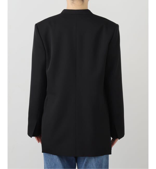 NOBLE「Vカラードスキンジャケット」|ノーカラージャケット|