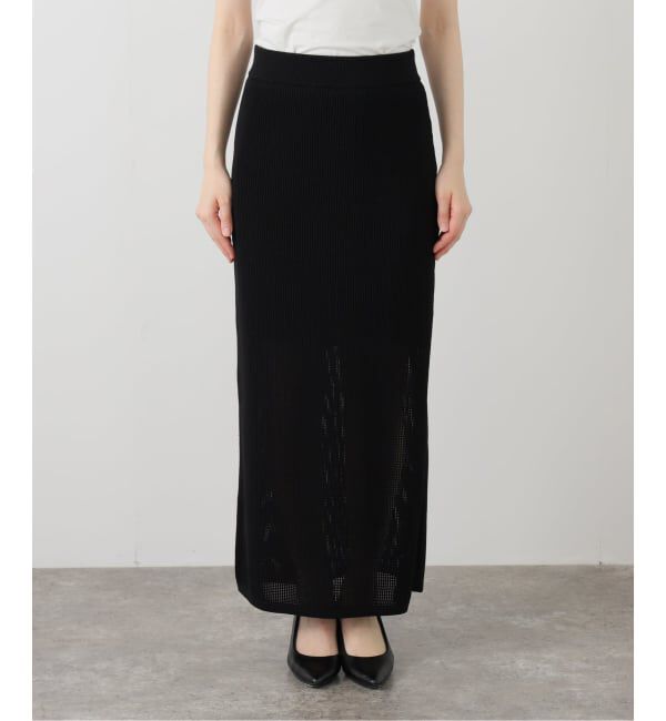 NOBLE「メッシュニットスカート」|スカート|