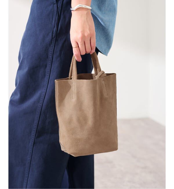 FRAMeWORK「AULENTTI /オウレンティ 別注SUEDEMINI SHOULDER TOTE バッグ」|ショルダー・メッセンジャー|ベージュ