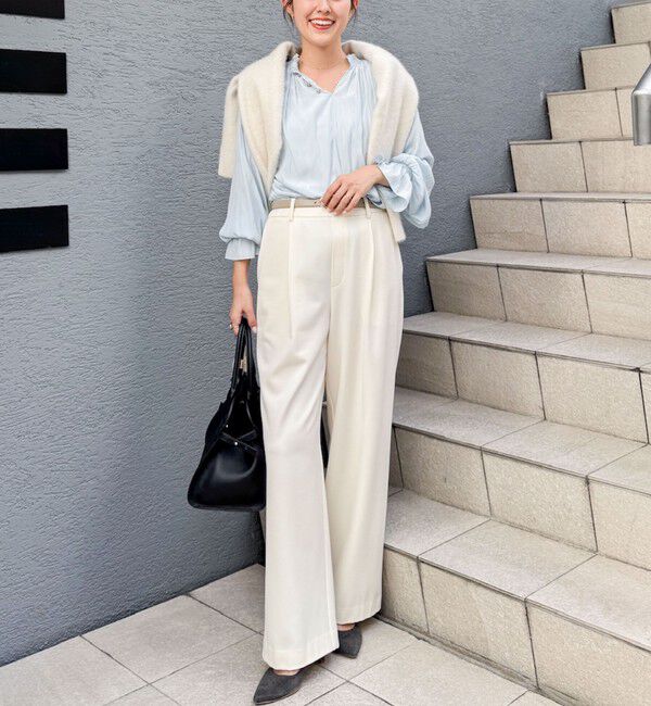 NOLLEY'S「ウォッシャブル裏起毛イージーワイドパンツ」|その他|