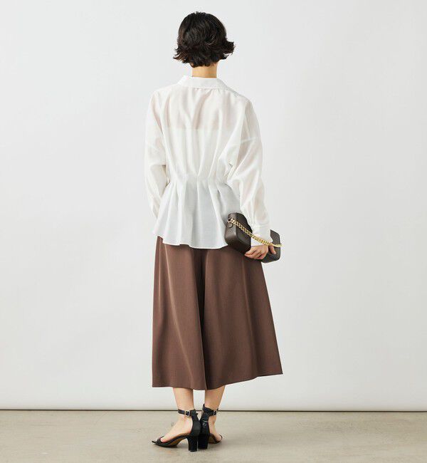NOLLEY'S「ウォッシャブルパール釦スキッパータックブラウス」|シャツ・ブラウス|