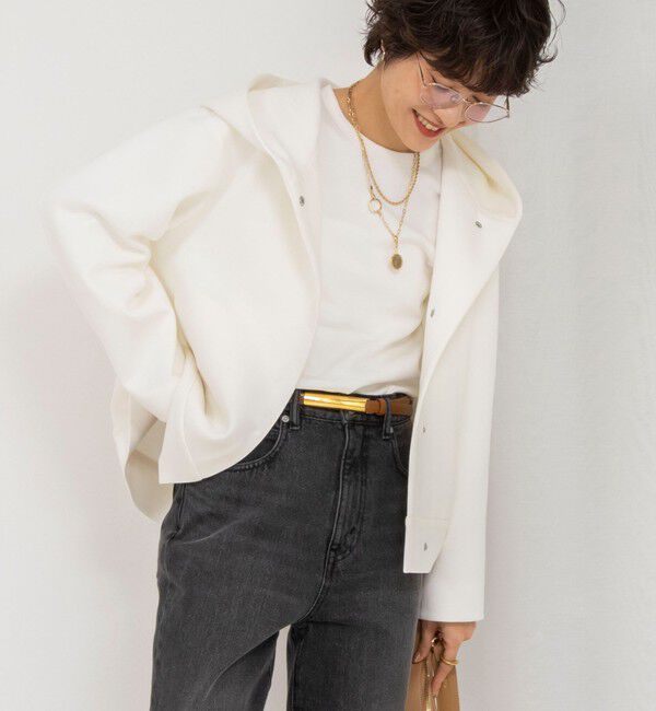 NOLLEY'S「【追加】ウォッシャブルエアボールフードブルゾン」|ブルゾン・スタジャン|