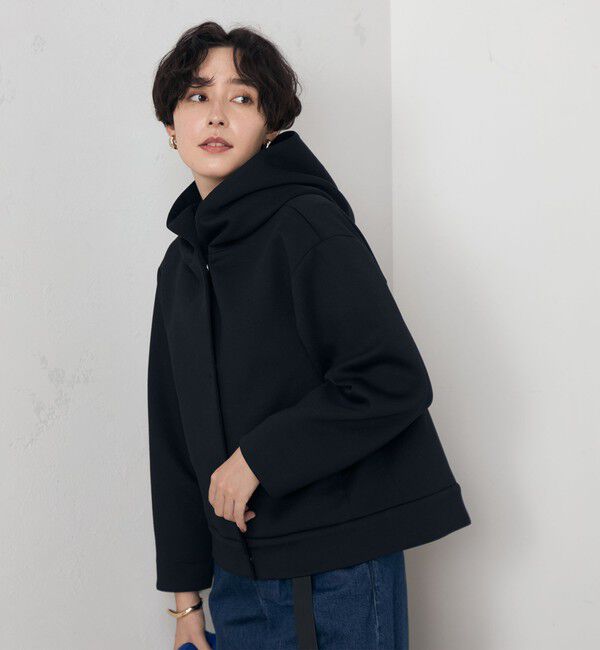 NOLLEY'S「【追加】ウォッシャブルエアボールフードブルゾン」|ブルゾン・スタジャン|