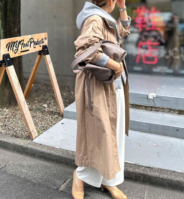 NOLLEY'S「【追加】ウォッシャブルエアボールフードブルゾン」|ブルゾン・スタジャン|