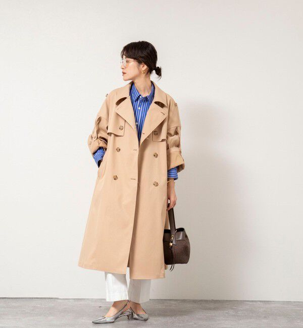 NOLLEY'S「NMPウォッシャブルロングトレンチコート」|トレンチコート|