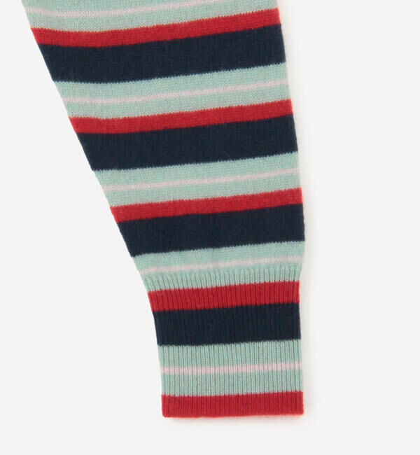  「RYE TENDER | 〈別注〉マルチボーダー 長袖 クルーネックニット WOMEN」|ニット・セーター|