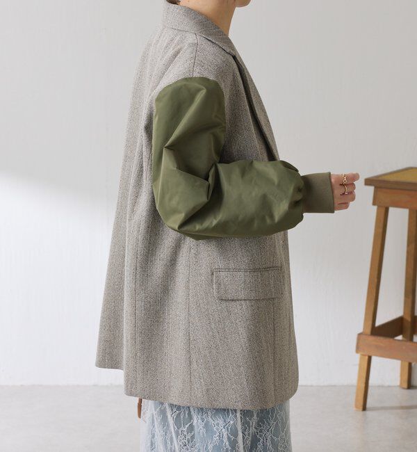  「3つ釦コンビスリーブジャケット」|ベスト・ジレ|