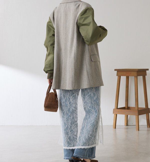  「3つ釦コンビスリーブジャケット」|ベスト・ジレ|