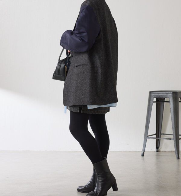  「3つ釦コンビスリーブジャケット」|ベスト・ジレ|