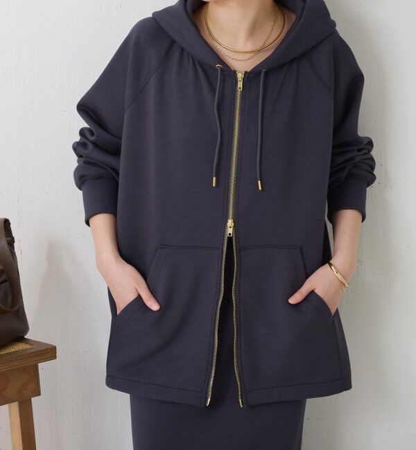  「ドロストポンチパーカー」|Tシャツ・カットソー|チャコールグレー