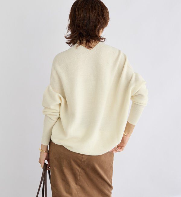  「予約【リバイバル/新色追加/7色展開】ウール100NEWバックボリュームニット」|ニット・セーター|