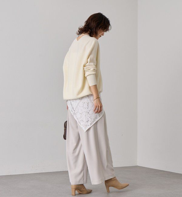  「予約【リバイバル/新色追加/7色展開】ウール100NEWバックボリュームニット」|ニット・セーター|