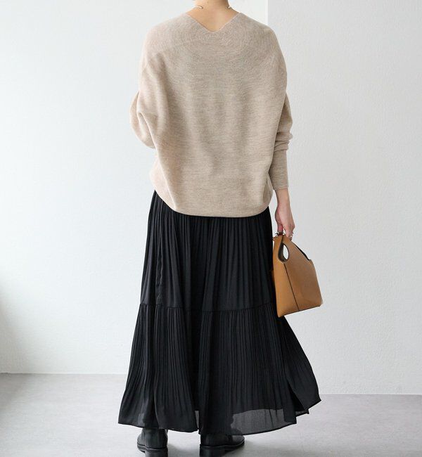  「予約【リバイバル/新色追加/7色展開】ウール100NEWバックボリュームニット」|ニット・セーター|