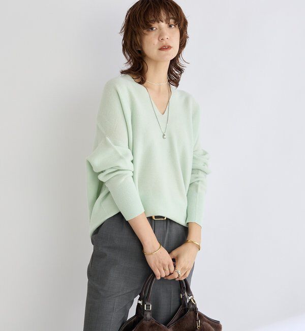  「予約【リバイバル/新色追加/7色展開】ウール100NEWバックボリュームニット」|ニット・セーター|