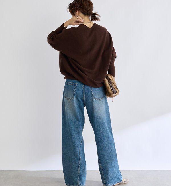  「予約【リバイバル/新色追加/7色展開】ウール100NEWバックボリュームニット」|ニット・セーター|