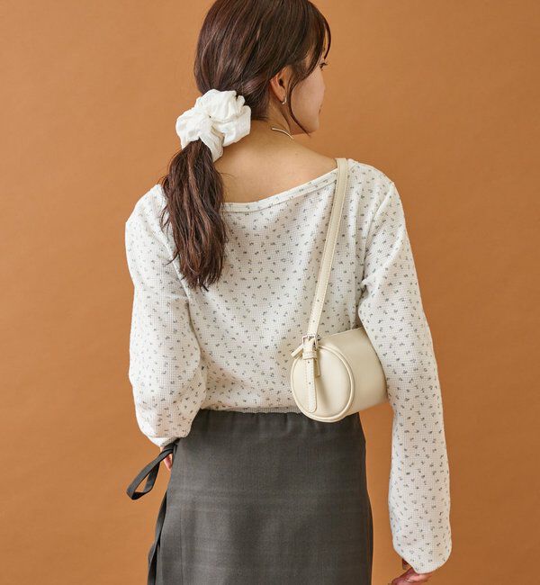  「小花ヘンリーロンT」|シャツ・ブラウス|