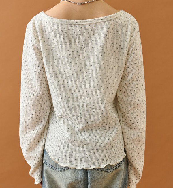  「小花ヘンリーロンT」|シャツ・ブラウス|