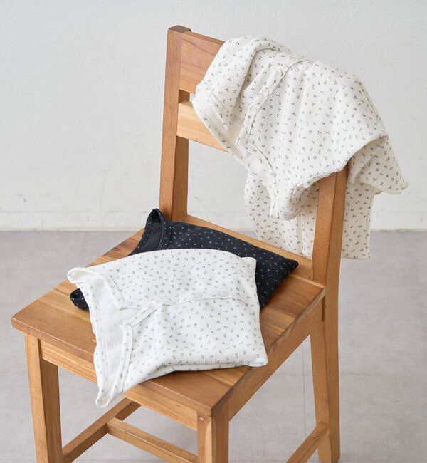  「小花ヘンリーロンT」|シャツ・ブラウス|