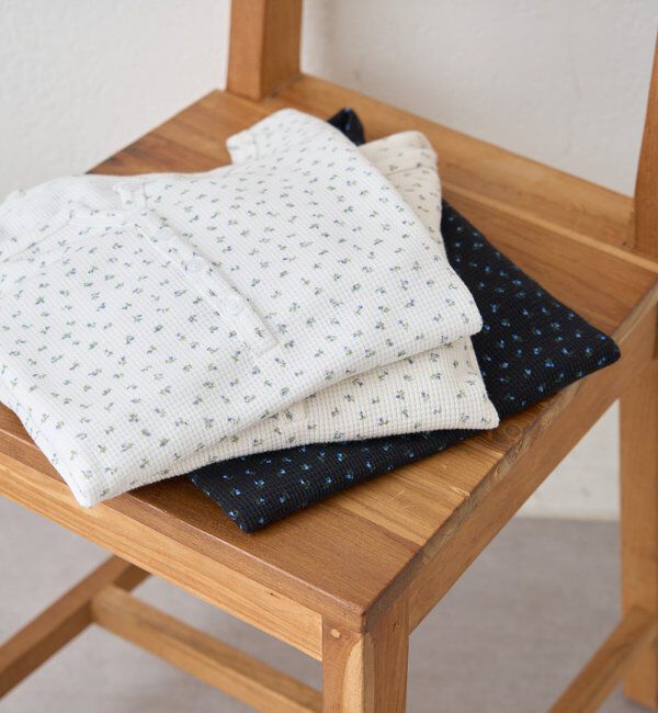  「小花ヘンリーロンT」|シャツ・ブラウス|