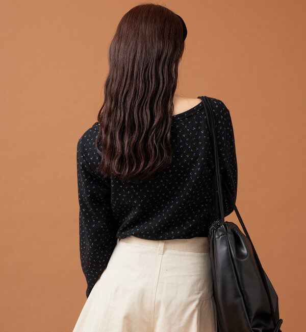  「小花ヘンリーロンT」|シャツ・ブラウス|