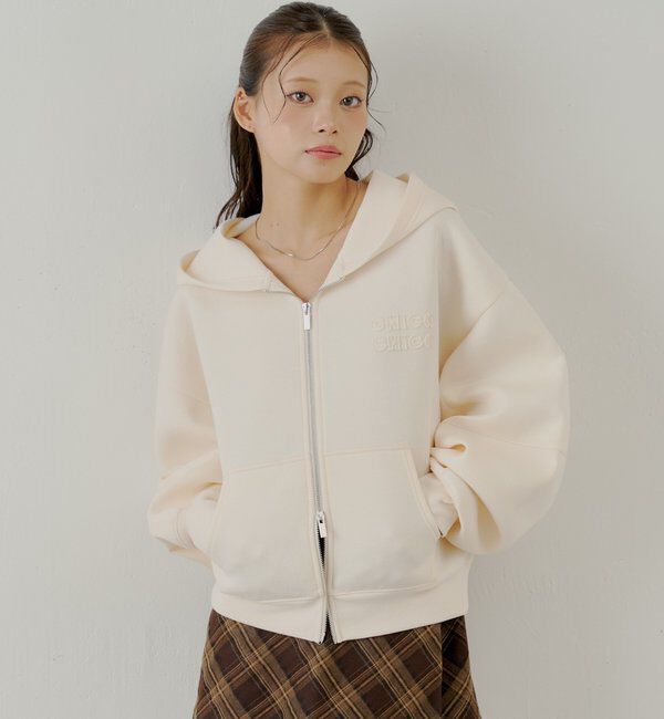  「【セットアップ対応】Wジップボリュームスリーブフードパーカー」|パーカー|