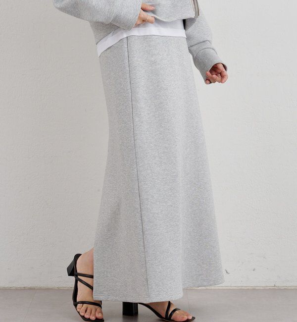  「【26SS予約】ポンチタイトスカート」|スカート|グレー