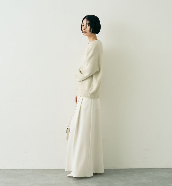 Rouge vif「【人気追加】タックフレアマキシスカート」|スカート|