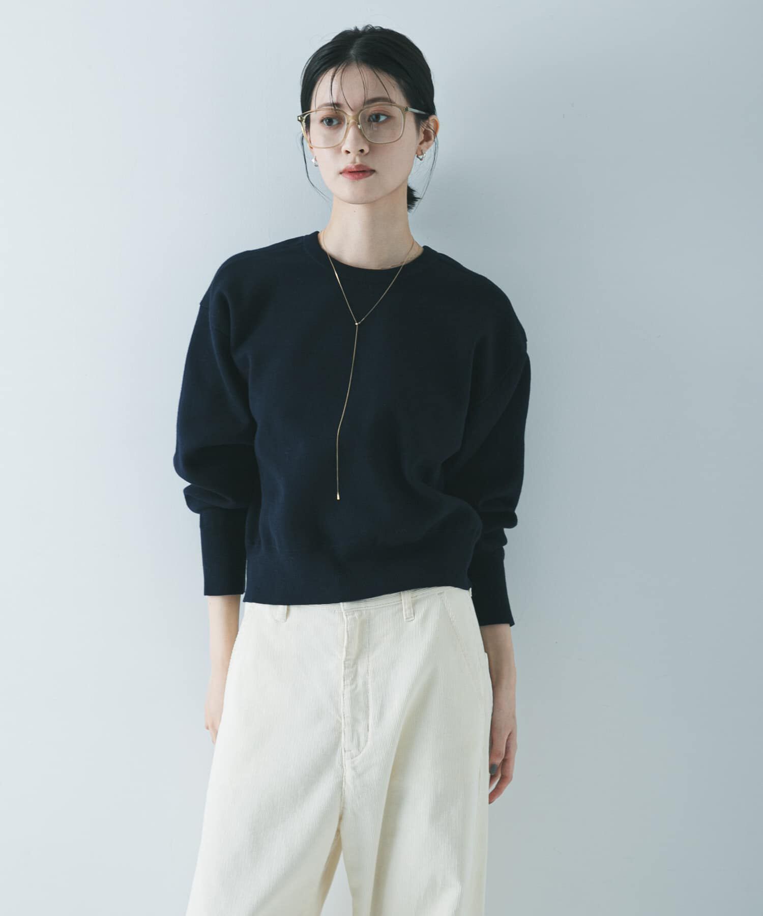 URBAN RESEARCH「ダブルフェイスクルーネックニット」|ニット・セーター|