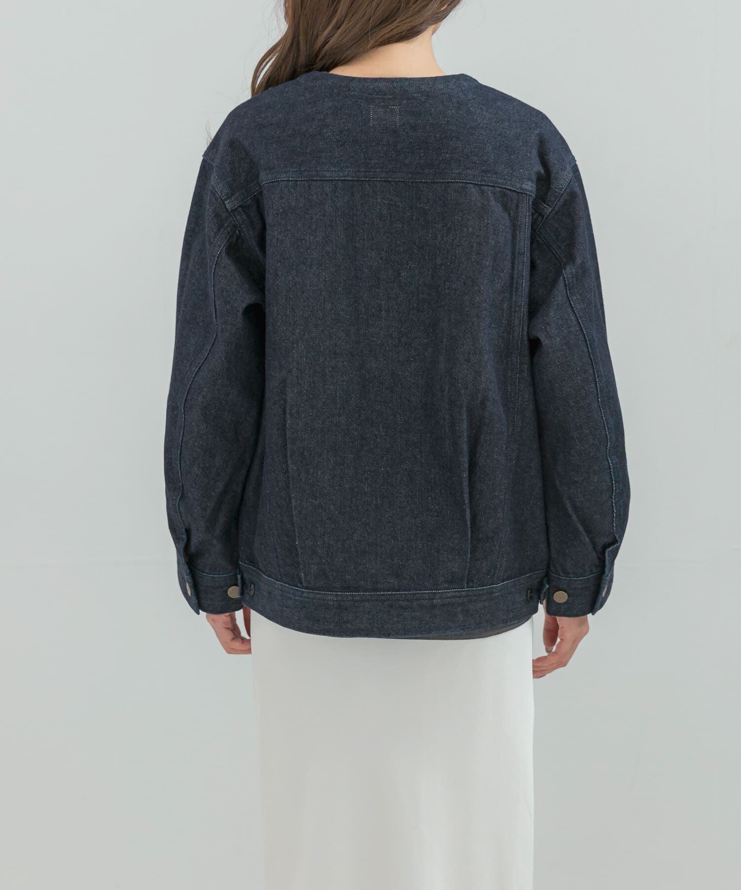 URBAN RESEARCH ROSSO「『別注』Lee101&times;ROSSO　NOCOLLAR JACKET」|デニムジャケット|