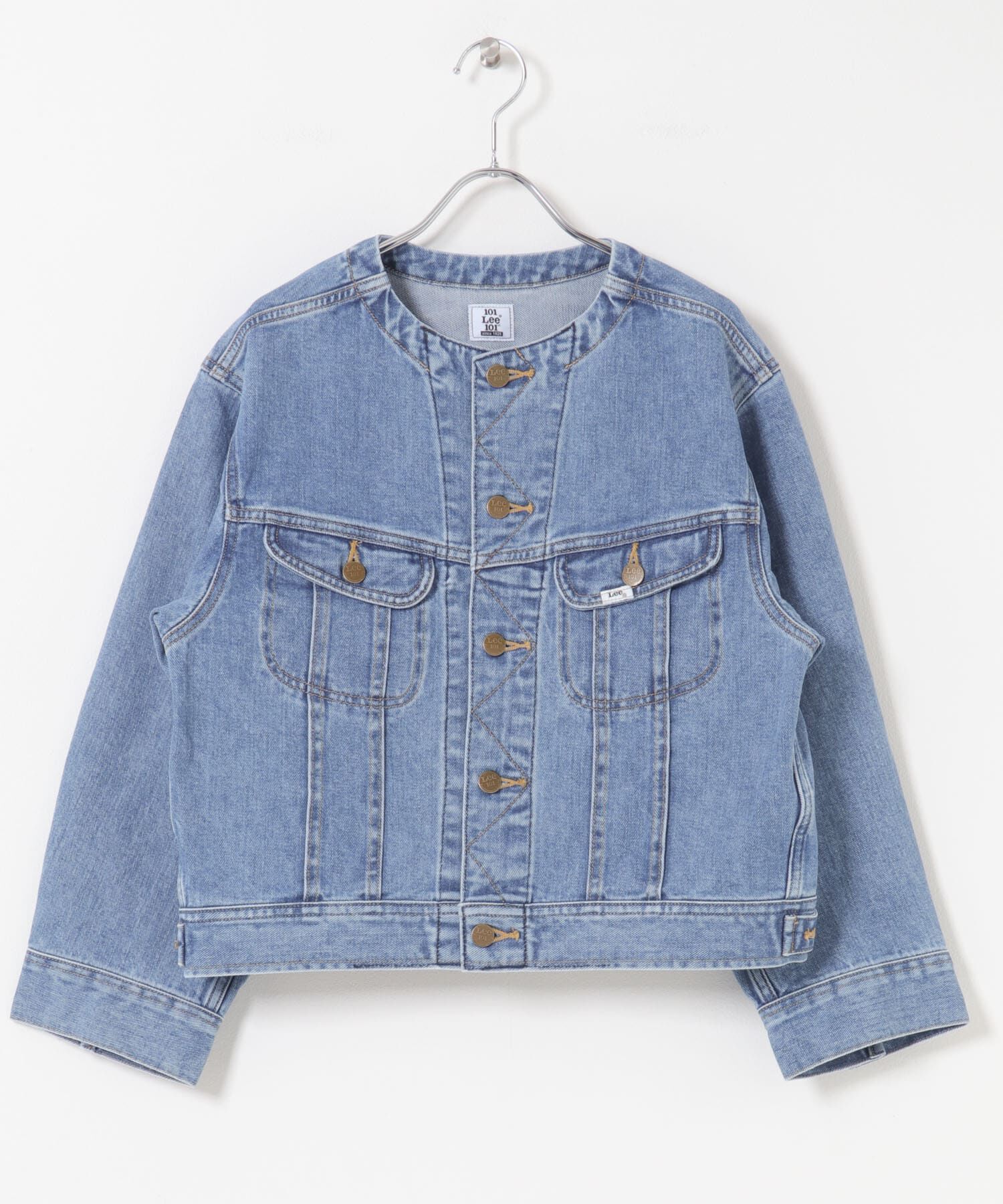 URBAN RESEARCH ROSSO「『別注』Lee101&times;ROSSO　NOCOLLAR SHORT JACKET」|デニムジャケット|