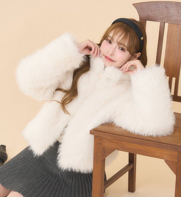 フェイクファーショートブルゾン｜ルミネのファッション通販アイルミネ