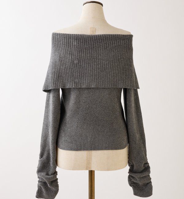  「オフショルラメニット」|ニット・セーター|