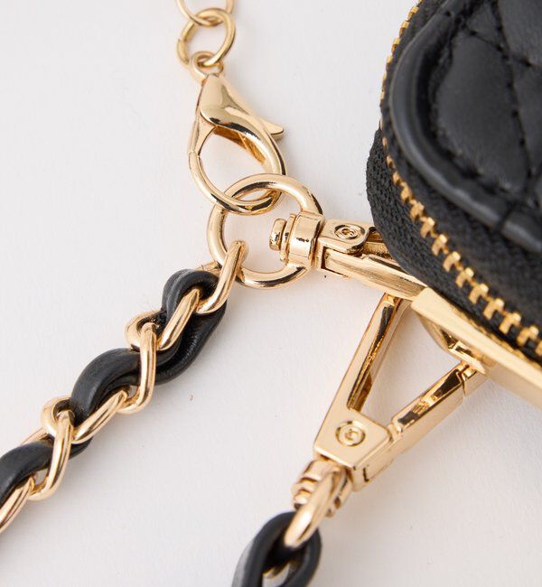  「スカーフ付きキルティングスマホショルダー」|ショルダー・メッセンジャー|