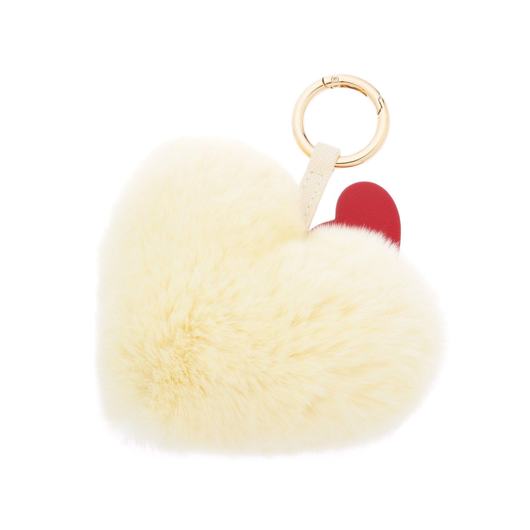 DRESSTERIOR「ラビットファーハートチャーム」|キーケース|