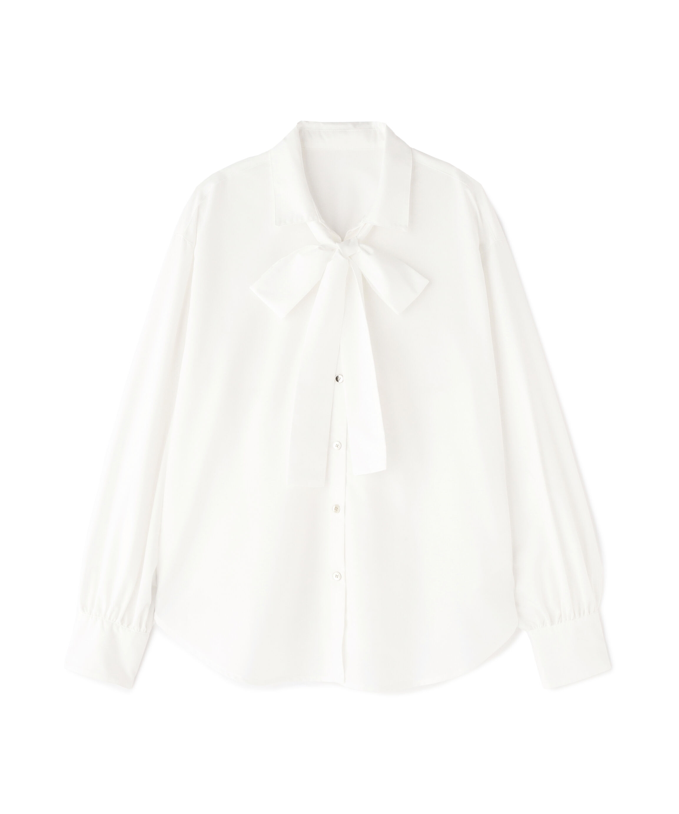  「ゴールドボタン2wayリボンブラウス」|シャツ・ブラウス|