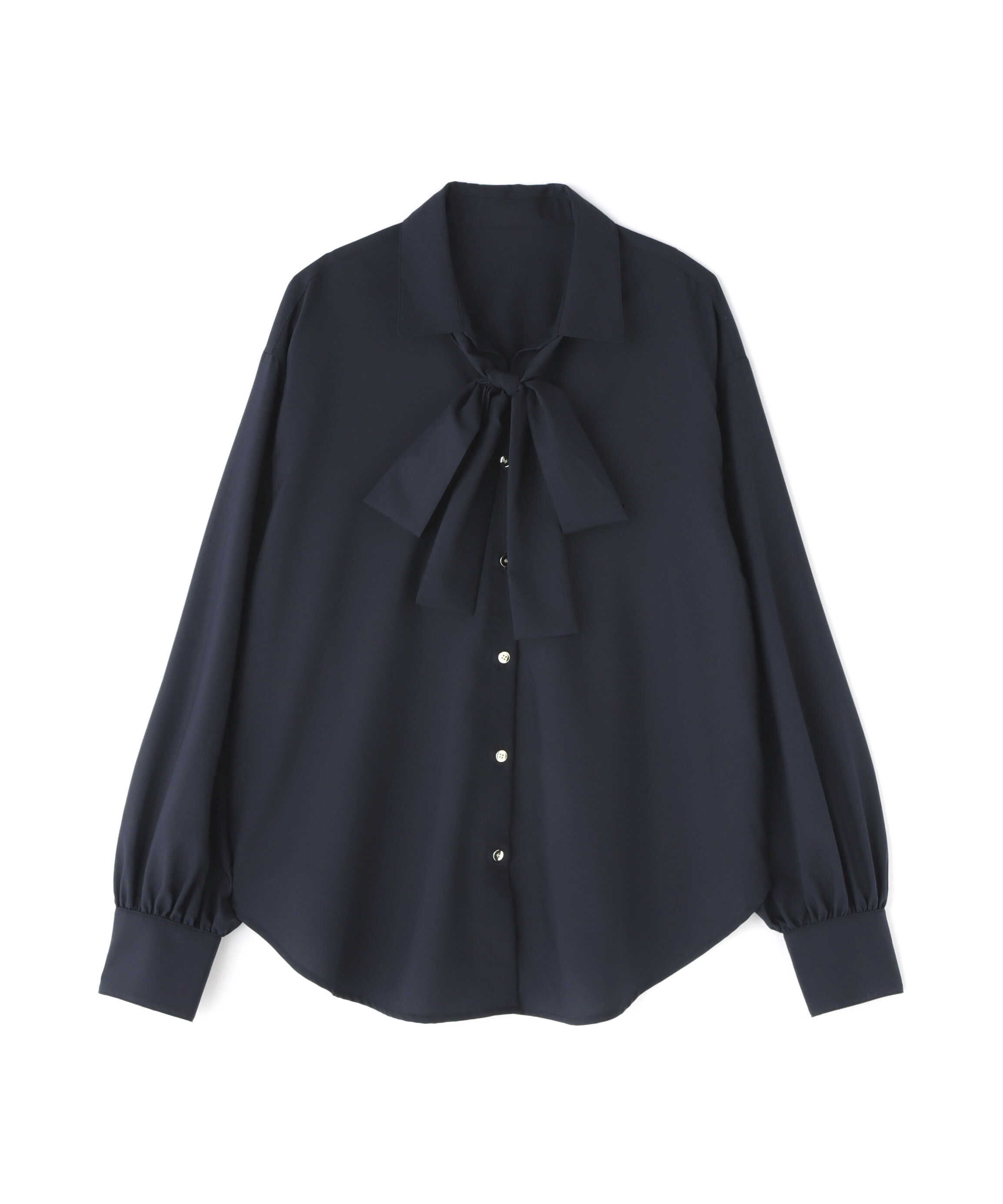  「ゴールドボタン2wayリボンブラウス」|シャツ・ブラウス|