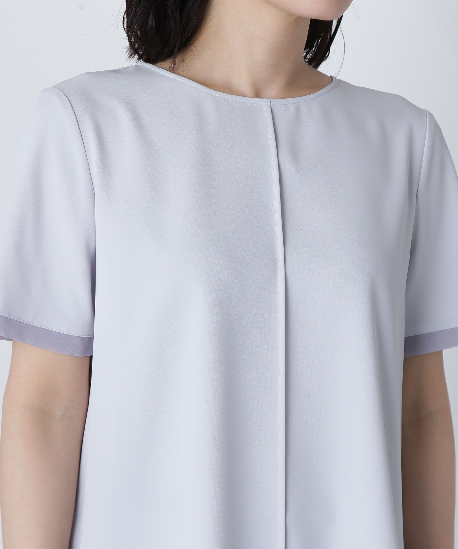  「シフォン切替スリーブブラウス」|シャツ・ブラウス|