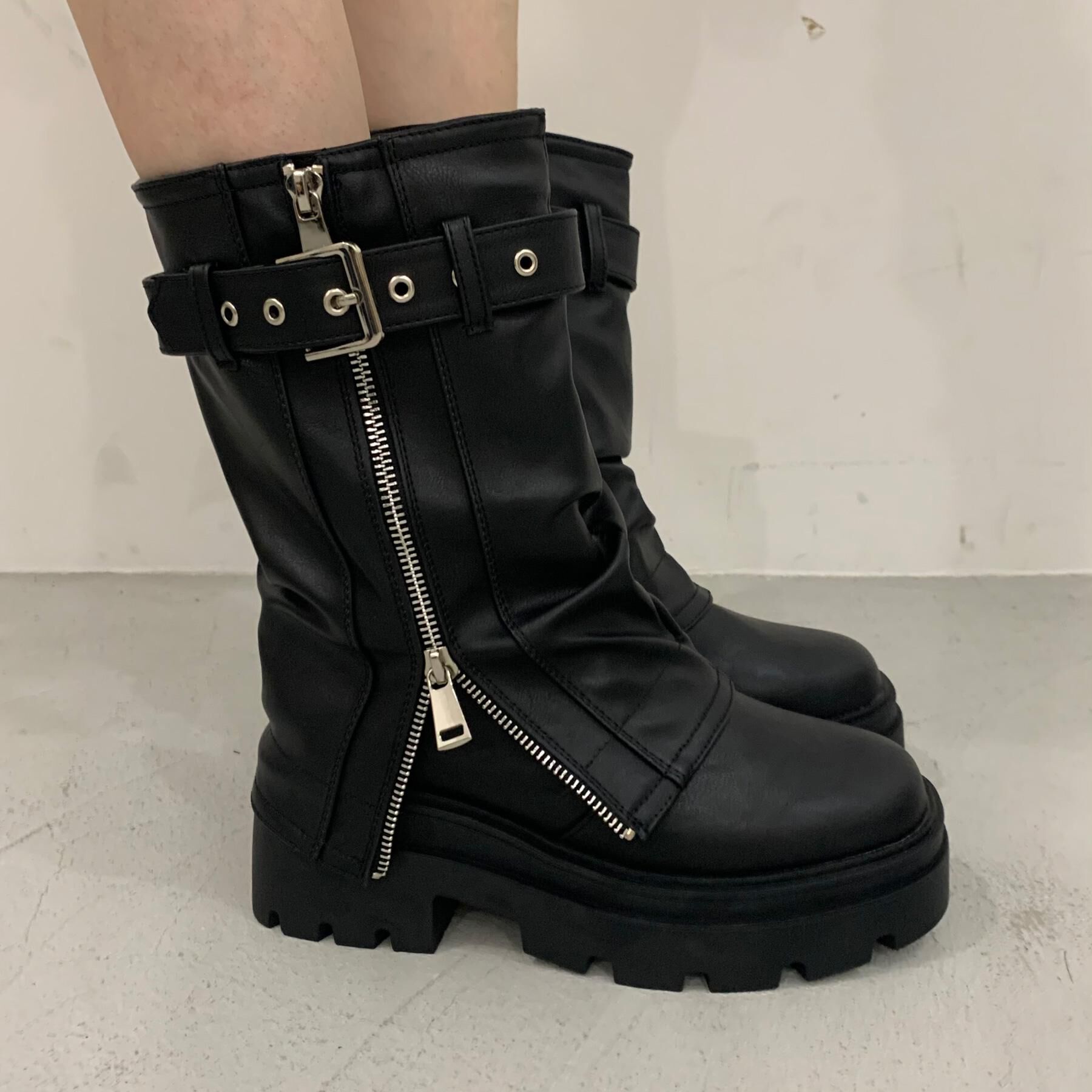 csT&P「ベルト付きカバーブーツ」|ショートブーツ|