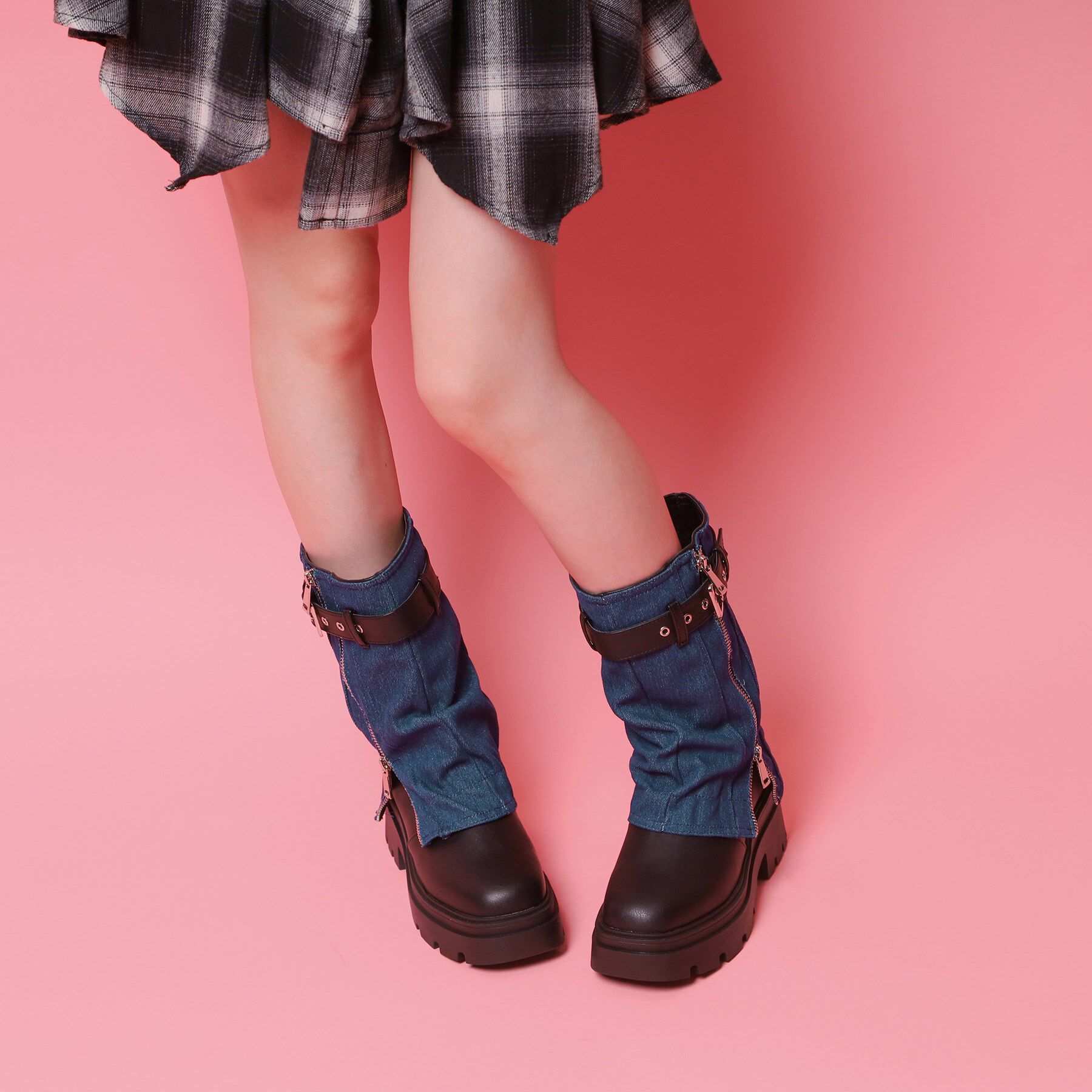 csT&P「ベルト付きカバーブーツ」|ショートブーツ|