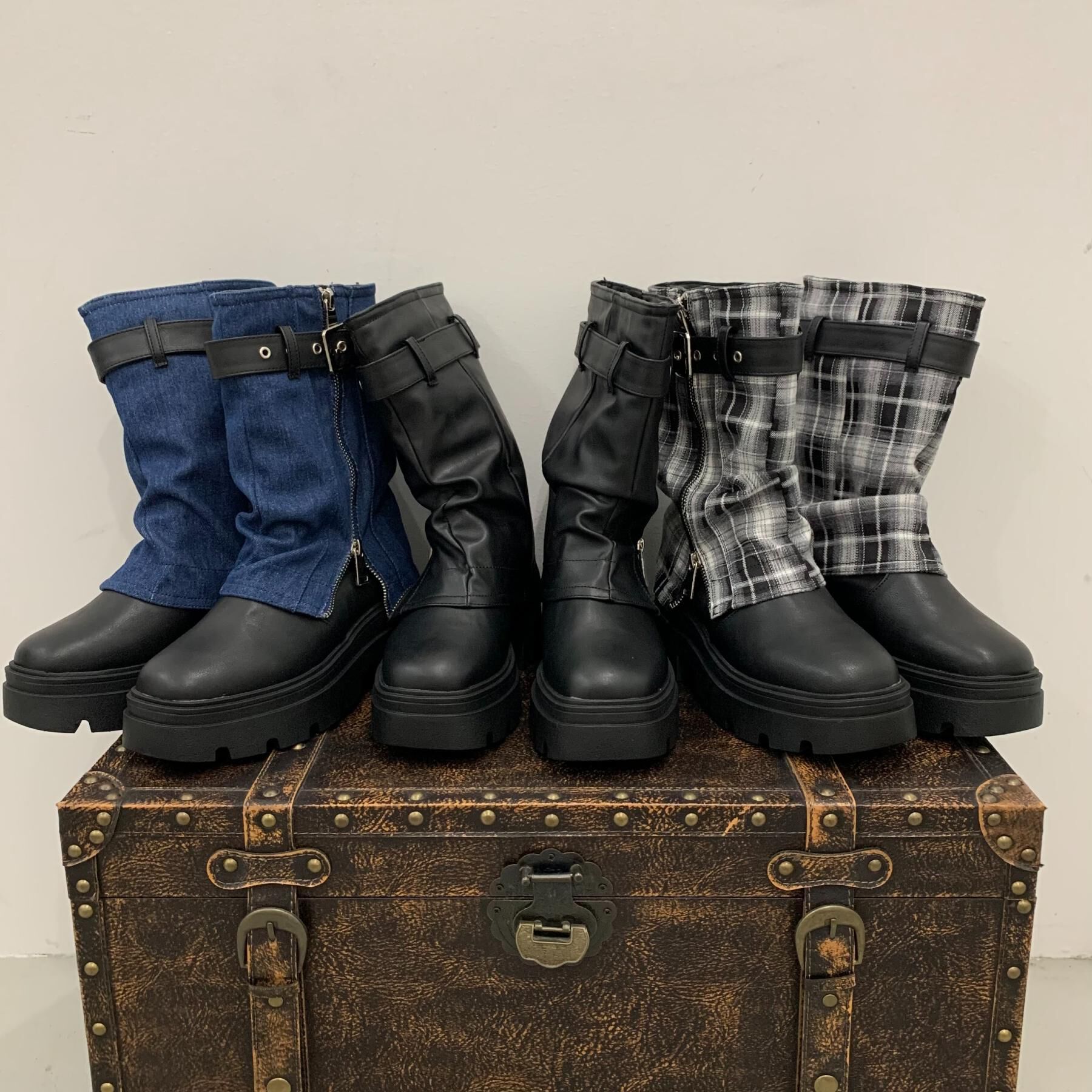 csT&P「ベルト付きカバーブーツ」|ショートブーツ|