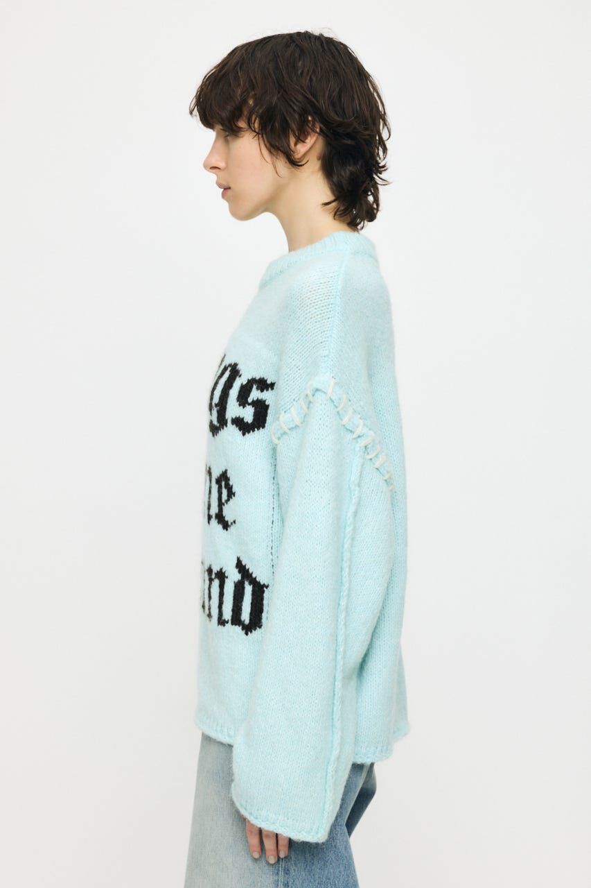 MOUSSY「JACQUARD WORD セーター」|ニット・セーター|