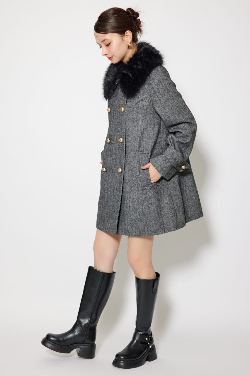 rienda「Aラインステンカラーコート」|その他|