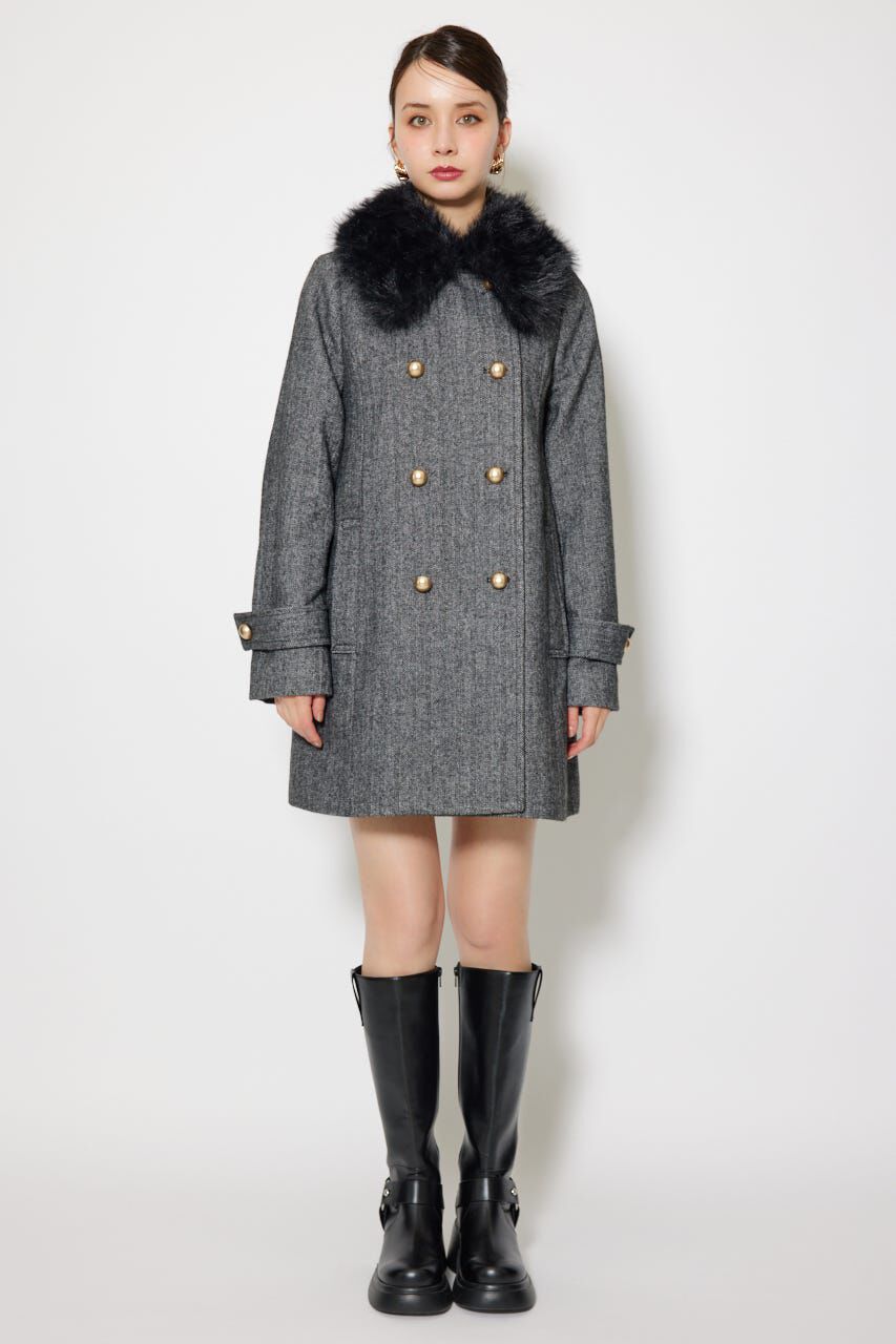 rienda「Aラインステンカラーコート」|その他|