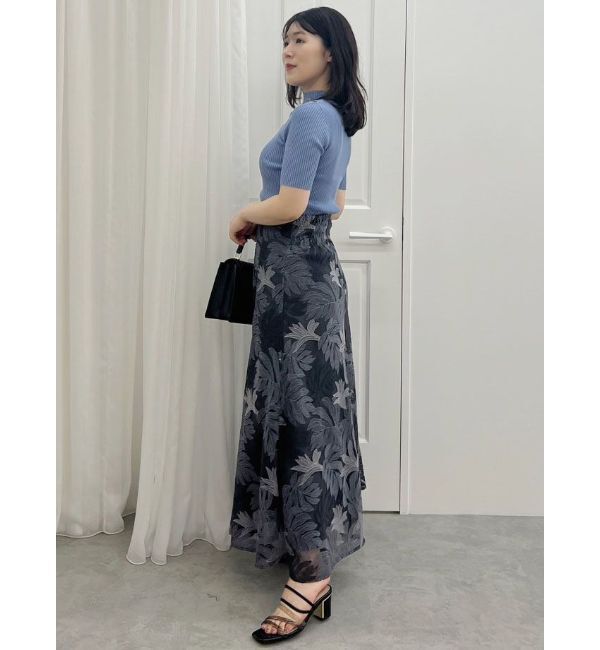 MERCURYDUO「モンステラチュール刺繍スカート」|スカート|