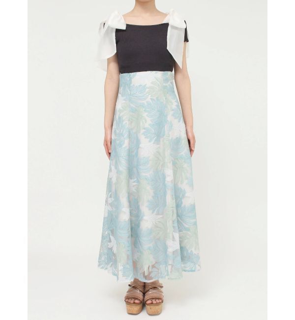 MERCURYDUO「モンステラチュール刺繍スカート」|スカート|