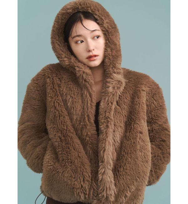 LAGUNAMOON   ファーコート フェイクファーフーディコート（LAGUNAMOON）｜ルミネのファッション