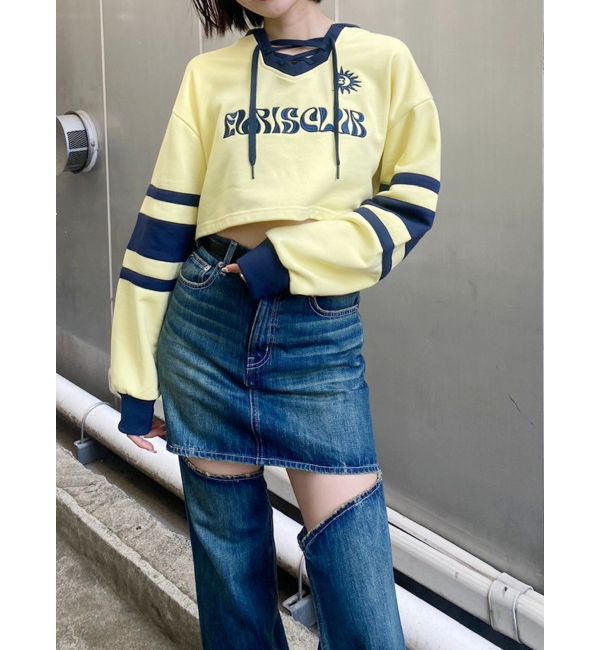 EVRIS「ドッキングデニムスカートパンツ」|デニム|