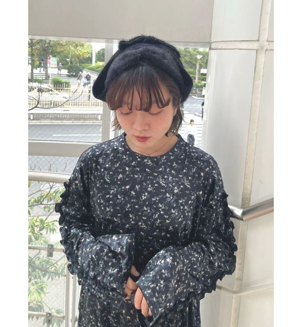 merry jenny「ribbonイヤーフラップニットキャップ」|ニット帽|